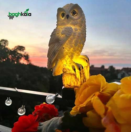 چراغ خورشیدی باغی طرح جغد